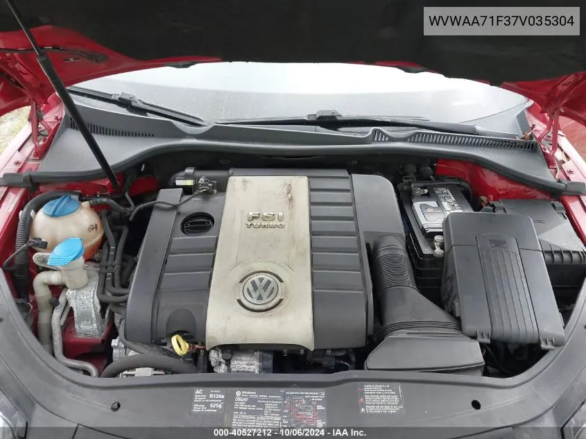 WVWAA71F37V035304 2007 Volkswagen Eos 2.0T