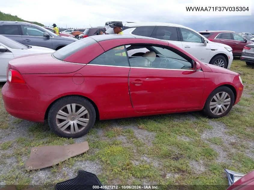 WVWAA71F37V035304 2007 Volkswagen Eos 2.0T