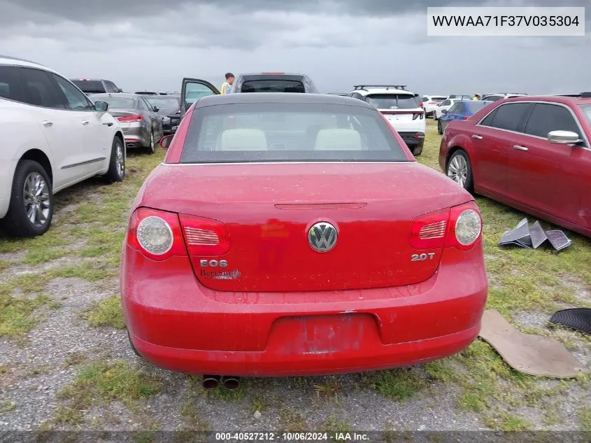 2007 Volkswagen Eos 2.0T VIN: WVWAA71F37V035304 Lot: 40527212