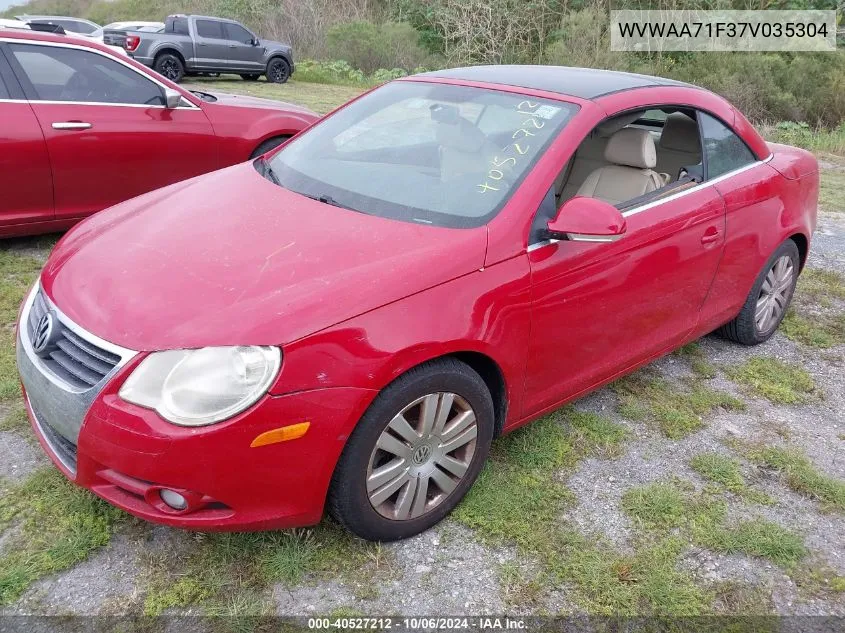 2007 Volkswagen Eos 2.0T VIN: WVWAA71F37V035304 Lot: 40527212