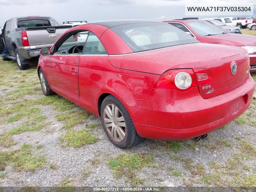 2007 Volkswagen Eos 2.0T VIN: WVWAA71F37V035304 Lot: 40527212