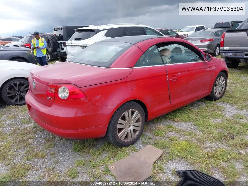 2007 Volkswagen Eos 2.0T VIN: WVWAA71F37V035304 Lot: 40527212