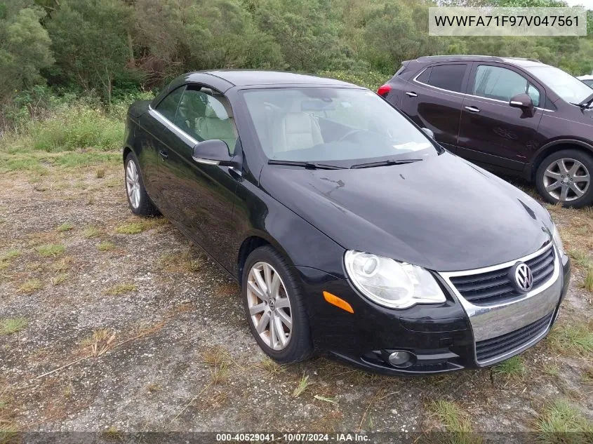 2007 Volkswagen Eos 2.0T VIN: WVWFA71F97V047561 Lot: 40529041