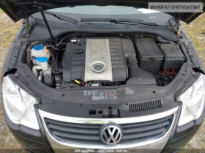 WVWFA71F97V047561 2007 Volkswagen Eos 2.0T