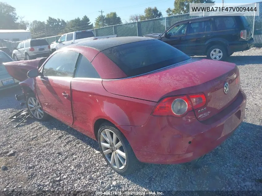 2007 Volkswagen Eos 2.0T VIN: WVWBA71F47V009444 Lot: 40617678