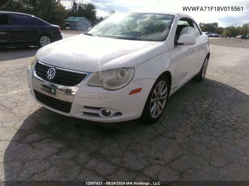 2008 Volkswagen Eos Lux VIN: WVWFA71F18V015561 Lot: 12097621