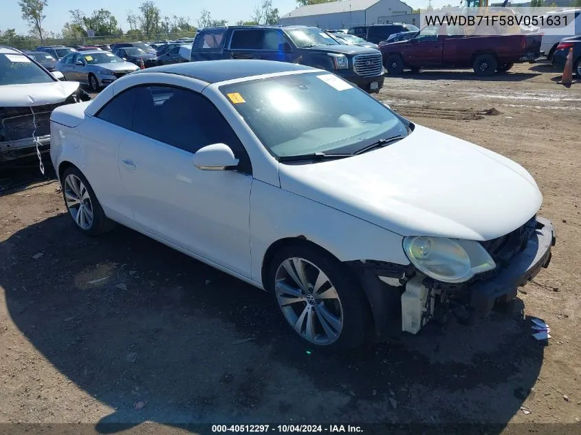 WVWDB71F58V051631 2008 Volkswagen Eos Vr6