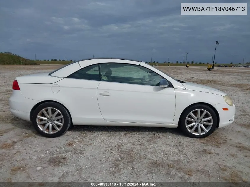 2008 Volkswagen Eos Komfort VIN: WVWBA71F18V046713 Lot: 40533118