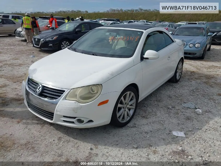 2008 Volkswagen Eos Komfort VIN: WVWBA71F18V046713 Lot: 40533118