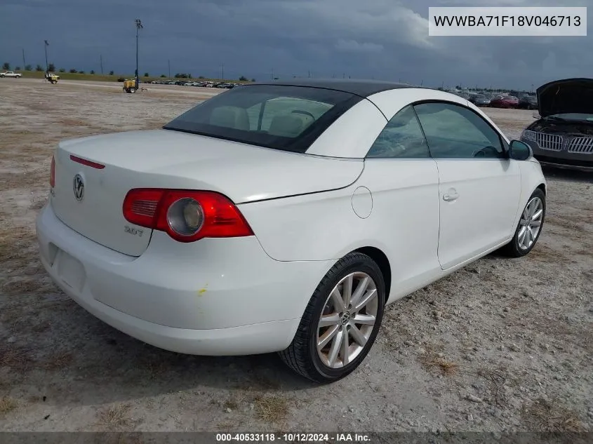 WVWBA71F18V046713 2008 Volkswagen Eos Komfort