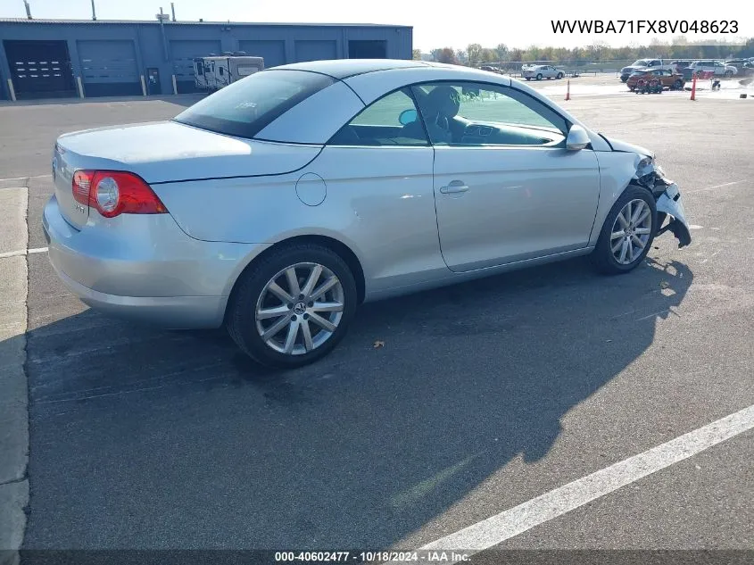 2008 Volkswagen Eos Komfort/Turbo VIN: WVWBA71FX8V048623 Lot: 40602477