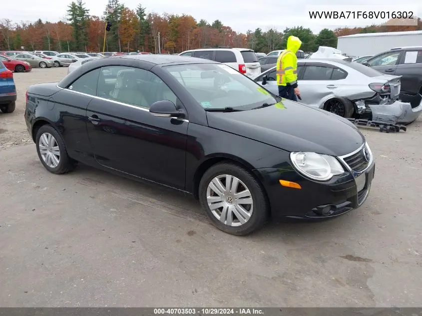 2008 Volkswagen Eos Komfort VIN: WVWBA71F68V016302 Lot: 40703503