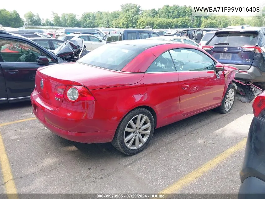 2009 Volkswagen Eos Komfort VIN: WVWBA71F99V016408 Lot: 39973985