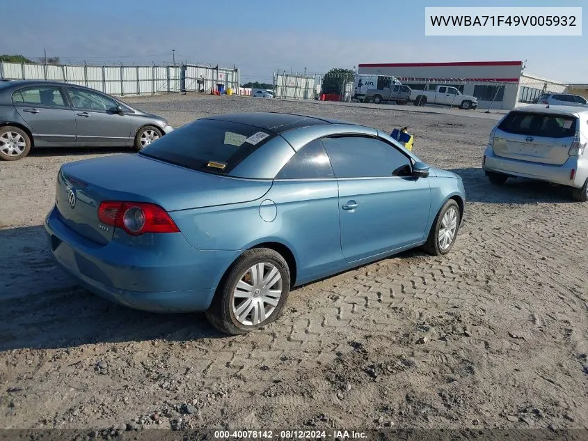 WVWBA71F49V005932 2009 Volkswagen Eos Komfort