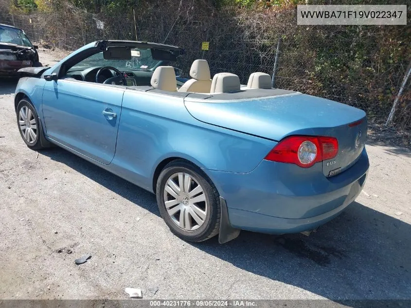 WVWBA71F19V022347 2009 Volkswagen Eos Komfort