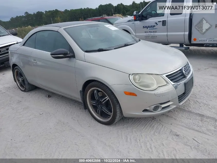 2009 Volkswagen Eos Komfort VIN: WVWAA71F39V013077 Lot: 40652556