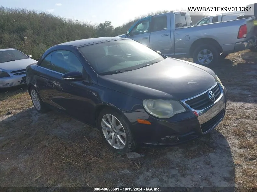 2009 Volkswagen Eos Komfort VIN: WVWBA71FX9V011394 Lot: 40653601