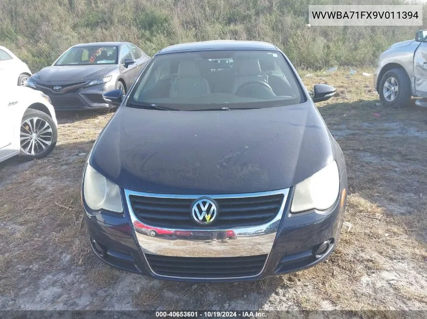 2009 Volkswagen Eos Komfort VIN: WVWBA71FX9V011394 Lot: 40653601