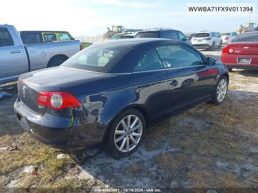 2009 Volkswagen Eos Komfort VIN: WVWBA71FX9V011394 Lot: 40653601