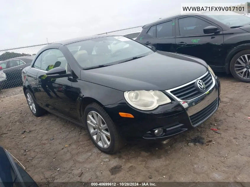 2009 Volkswagen Eos Turbo/Komfort VIN: WVWBA71FX9V017101 Lot: 40699612