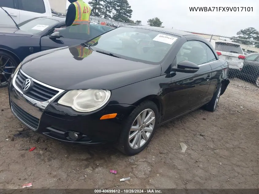 2009 Volkswagen Eos Turbo/Komfort VIN: WVWBA71FX9V017101 Lot: 40699612