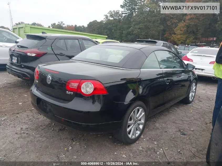 2009 Volkswagen Eos Turbo/Komfort VIN: WVWBA71FX9V017101 Lot: 40699612