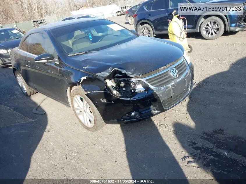 2009 Volkswagen Eos Komfort VIN: WVWAA71F39V017033 Lot: 40761632