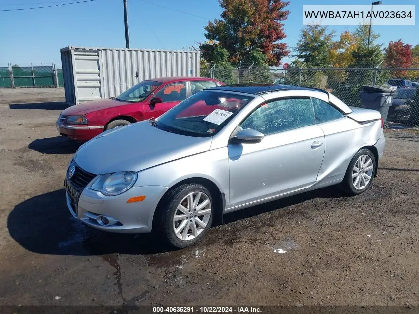 2010 Volkswagen Eos Komfort VIN: WVWBA7AH1AV023634 Lot: 40635291