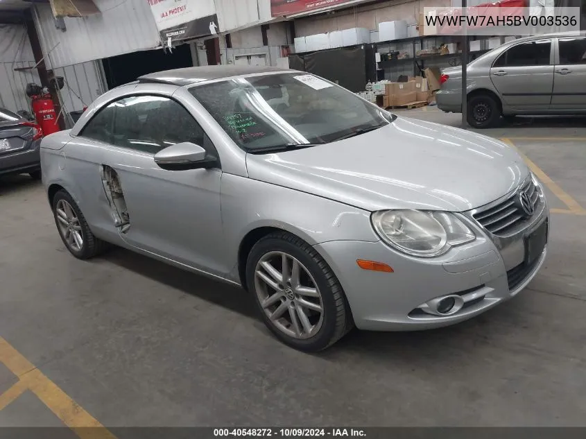 WVWFW7AH5BV003536 2011 Volkswagen Eos Lux