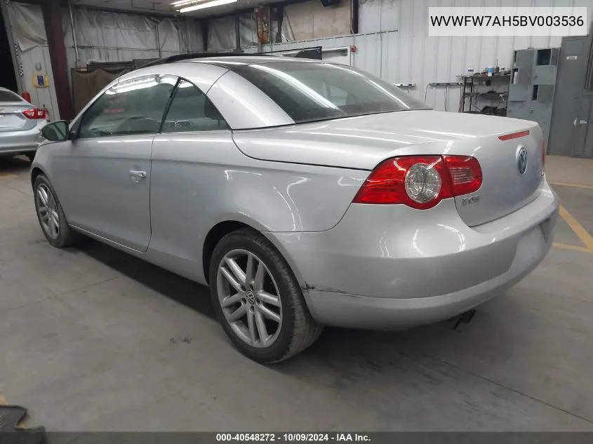 WVWFW7AH5BV003536 2011 Volkswagen Eos Lux