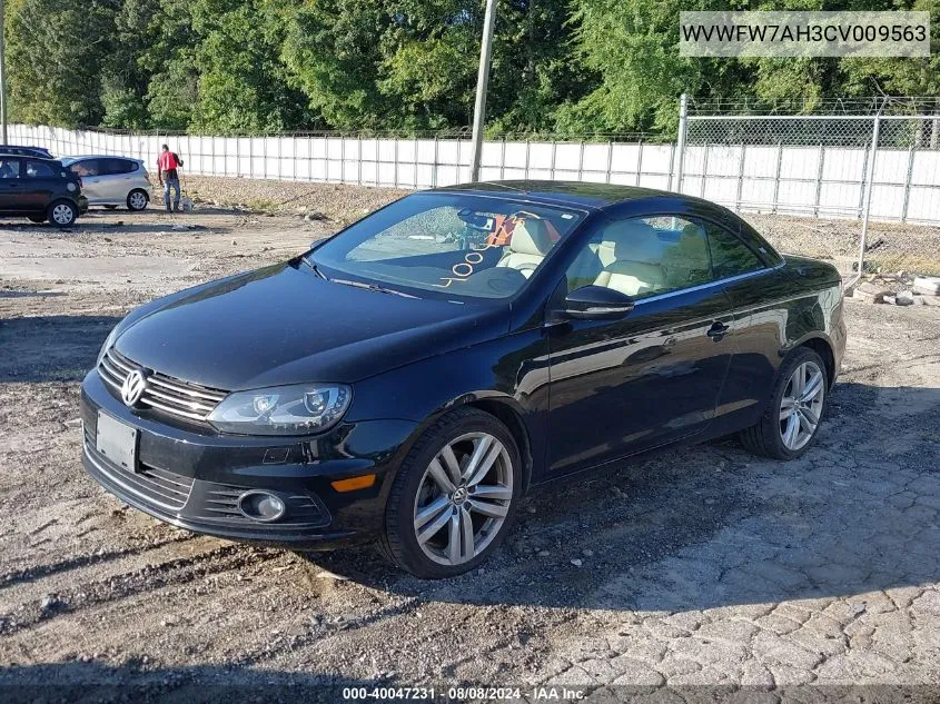 2012 Volkswagen Eos Executive VIN: WVWFW7AH3CV009563 Lot: 40047231