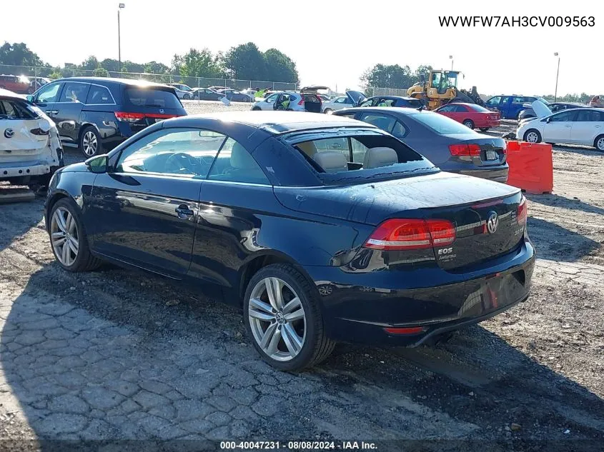 2012 Volkswagen Eos Executive VIN: WVWFW7AH3CV009563 Lot: 40047231