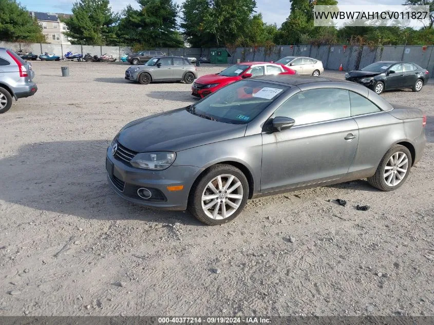 2012 Volkswagen Eos Komfort VIN: WVWBW7AH1CV011827 Lot: 40377214