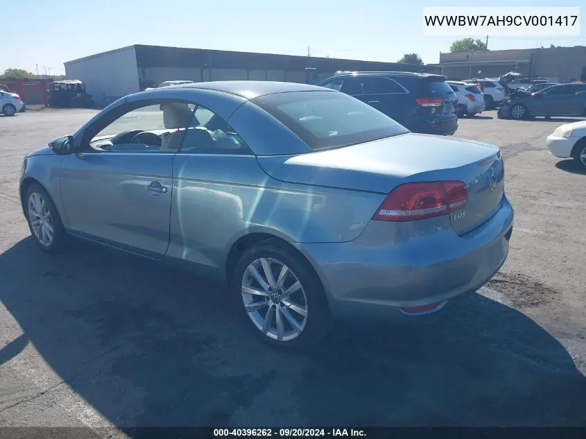 2012 Volkswagen Eos Komfort VIN: WVWBW7AH9CV001417 Lot: 40396262