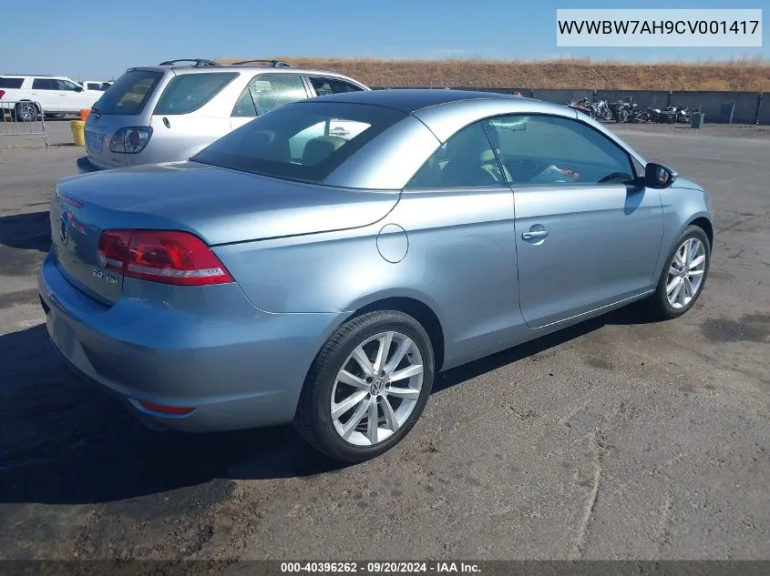 2012 Volkswagen Eos Komfort VIN: WVWBW7AH9CV001417 Lot: 40396262