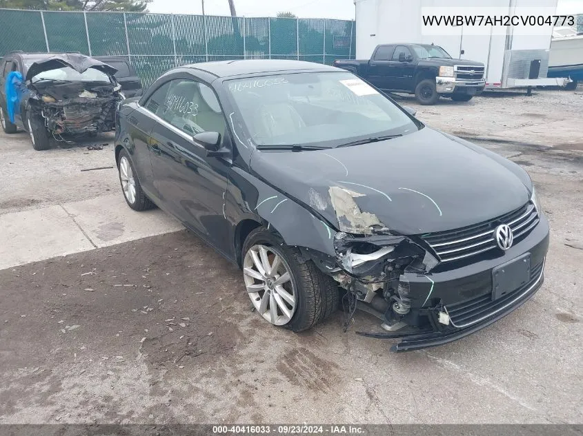 2012 Volkswagen Eos Komfort VIN: WVWBW7AH2CV004773 Lot: 40416033