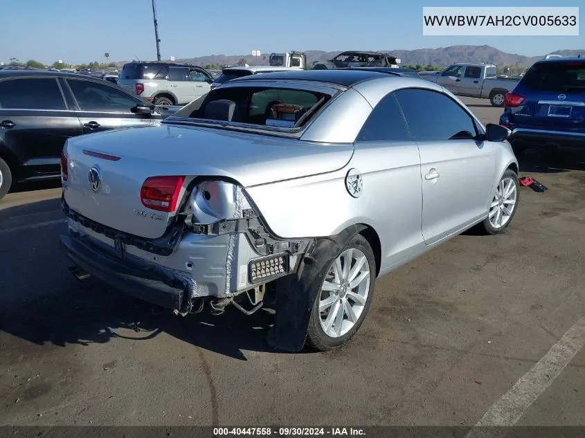 WVWBW7AH2CV005633 2012 Volkswagen Eos Komfort