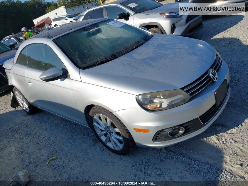 2012 Volkswagen Eos Komfort VIN: WVWBW7AH8CV003062 Lot: 40495284