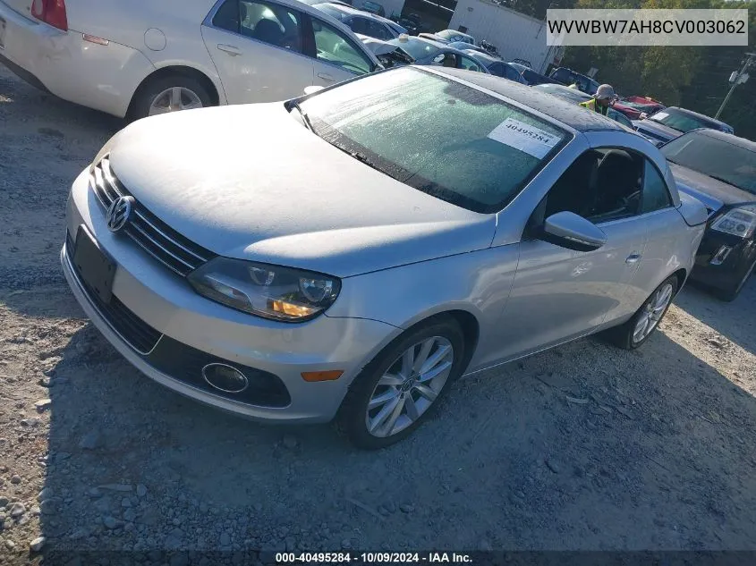 2012 Volkswagen Eos Komfort VIN: WVWBW7AH8CV003062 Lot: 40495284