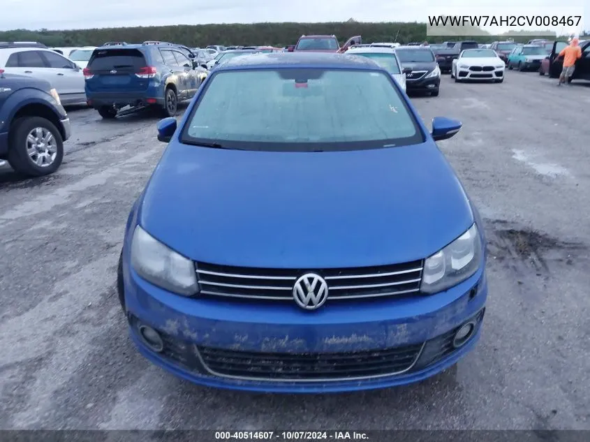 WVWFW7AH2CV008467 2012 Volkswagen Eos Lux