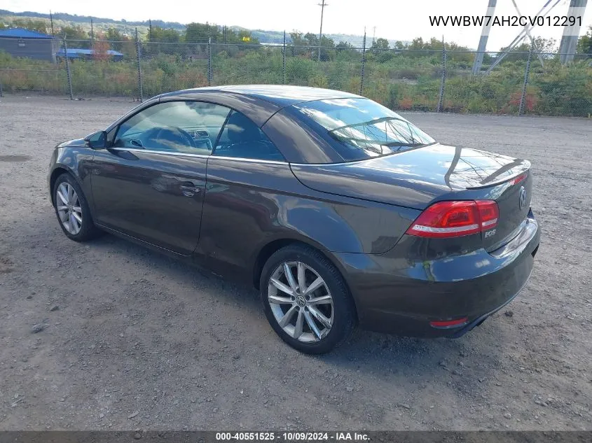 2012 Volkswagen Eos Komfort VIN: WVWBW7AH2CV012291 Lot: 40551525