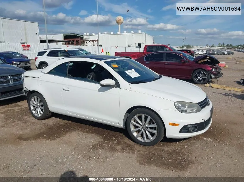 2012 Volkswagen Eos Komfort VIN: WVWBW7AH6CV001634 Lot: 40649888