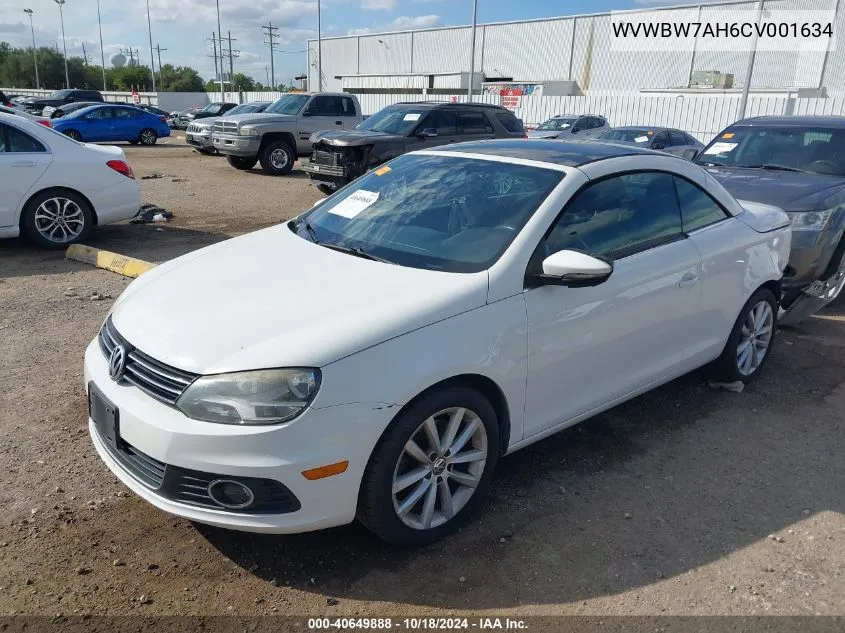 2012 Volkswagen Eos Komfort VIN: WVWBW7AH6CV001634 Lot: 40649888