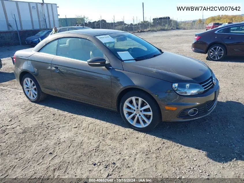 2012 Volkswagen Eos Komfort VIN: WVWBW7AH2CV007642 Lot: 40652648