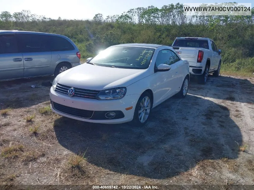 2012 Volkswagen Eos Komfort VIN: WVWBW7AH0CV000124 Lot: 40659742