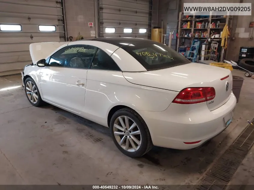 2013 Volkswagen Eos Komfort VIN: WVWBW8AH2DV009205 Lot: 40549232