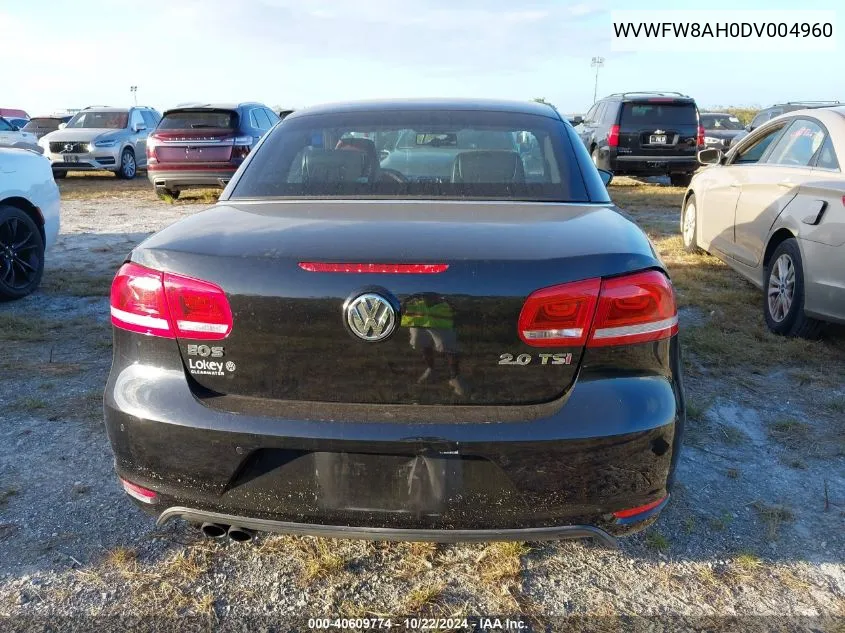 2013 Volkswagen Eos Executive VIN: WVWFW8AH0DV004960 Lot: 40609774