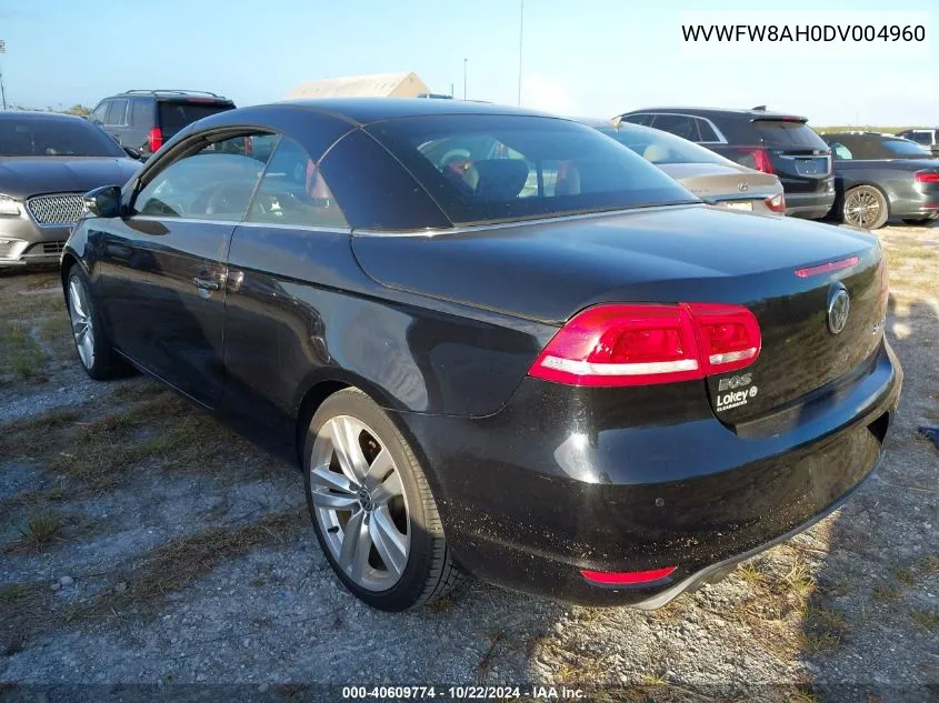 2013 Volkswagen Eos Executive VIN: WVWFW8AH0DV004960 Lot: 40609774