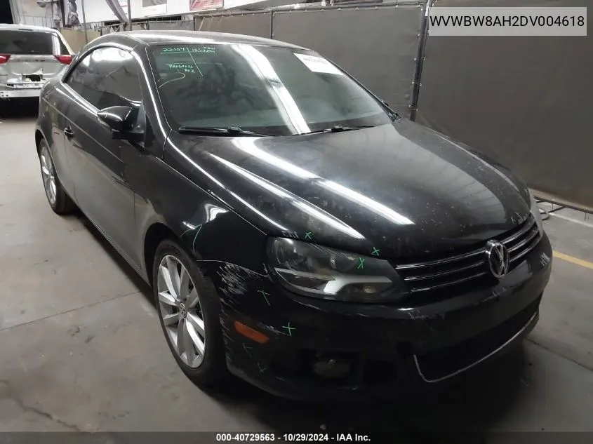 2013 Volkswagen Eos Komfort VIN: WVWBW8AH2DV004618 Lot: 40729563