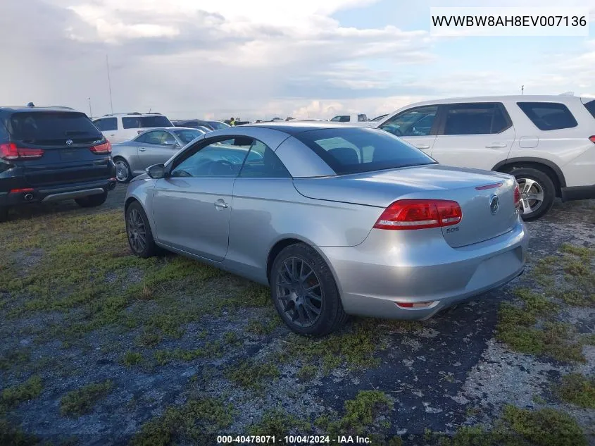 WVWBW8AH8EV007136 2014 Volkswagen Eos Komfort